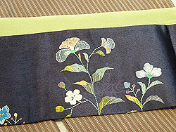 更紗に極楽鳥刺繍名古屋帯