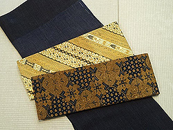 ジャワ更紗(バティック)の半巾帯