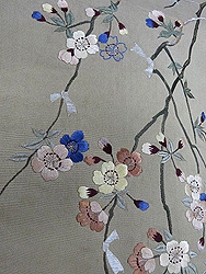 桜の刺繍帯