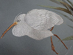 白鷺の図名古屋帯