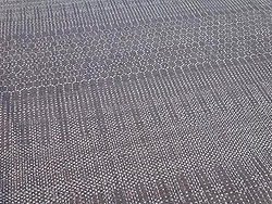 紫色段織紬単衣着物に藤棚の刺繍名古屋帯