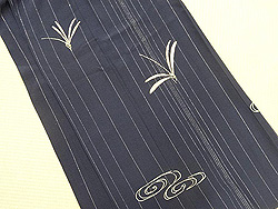 銀通しに糸とんぼの単衣付下