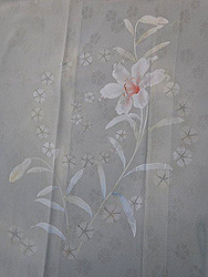 三日月の刺繍名古屋帯