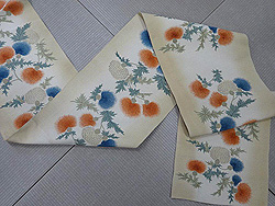 アザミの花本袋帯