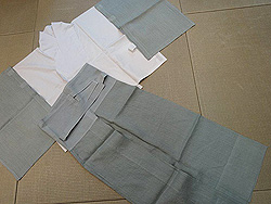 麻の二部式襦袢