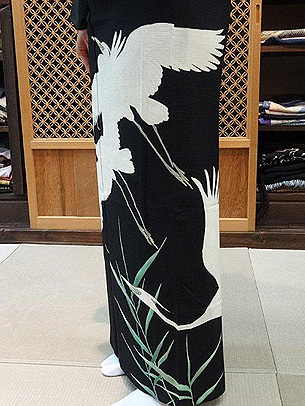 白鷺の絽黒留袖