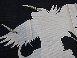 白鷺の絽黒留袖