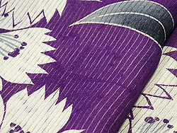 絽縮緬撫子小紋