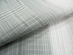 薄鈍色変わり縦絽小紋