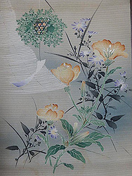 風鈴の染絽名古屋帯