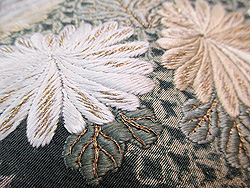 四季の花々丸紋刺繍名古屋帯