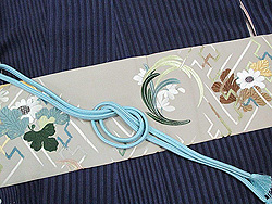 花紋刺繍帯