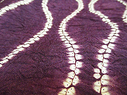 紫紺染立涌絞り羽織