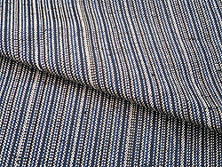 やたら縞のざざんざ織単衣