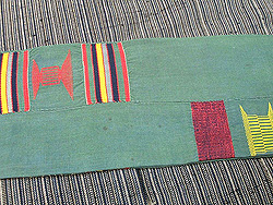 アフリカ布の名古屋帯