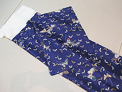 蝶柄二部式襦袢