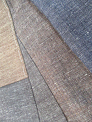 結城縮切継ぎ袷着物