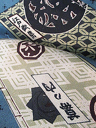 縮緬和本柄開き名古屋帯