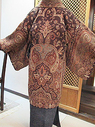 肉厚カシミールショール道中着