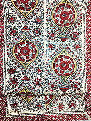 花柄インド更紗帯