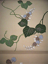 葛の刺繍夏名古屋帯