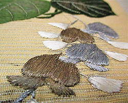 葛の刺繍夏名古屋帯