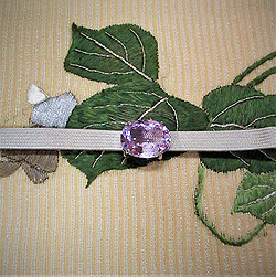 葛の刺繍夏名古屋帯