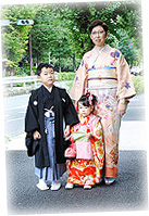ご家族で着物を☆七五三のお祝い
