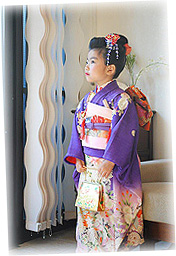 七五三7歳☆絵羽文様の祝い着