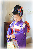 七五三7歳☆絵羽文様の祝い着