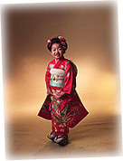 日本髪での七五三