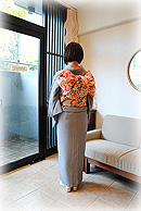 小粋な江戸小紋で結婚式へ