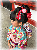 七五三のお参りへ