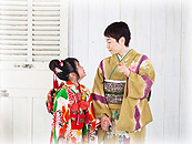 お嬢様とお母様の七五三