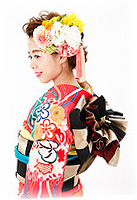 アンティーク振袖×ヘアサロンKINGDOM