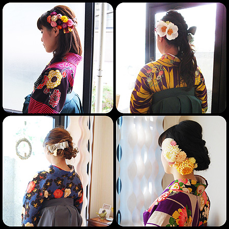 卒業式 袴のヘアスタイル 着物レンタルの灯屋2 ブログ