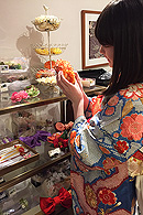 成人式振袖レンタル☆ご試着風景