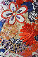 綸子ぼかし地花束刺繍豪華訪問着