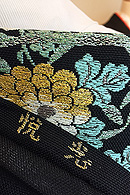 桔梗に菊文様絽訪問着