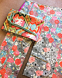 ベージュ系の振袖