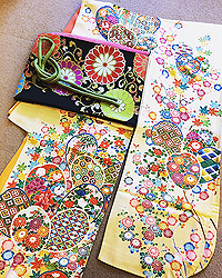 ベージュ系の振袖