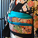 飛翔鶴松竹梅文様黒振袖