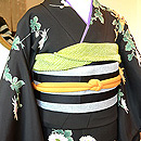 乱菊の図友禅染黒振袖