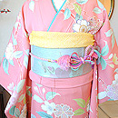 枝桜文様友禅振袖