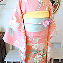 枝桜文様友禅振袖