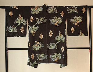 紋意匠縮緬地羽織