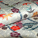 綸子地紅型小紋