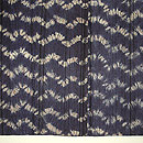 瑠璃色縫い締め絞り単衣紬　上前