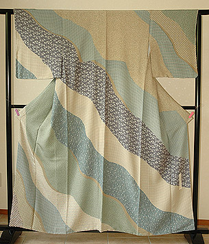 染分江戸小紋袷