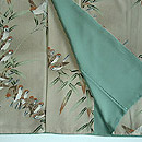 笹に雀柄小紋　上前